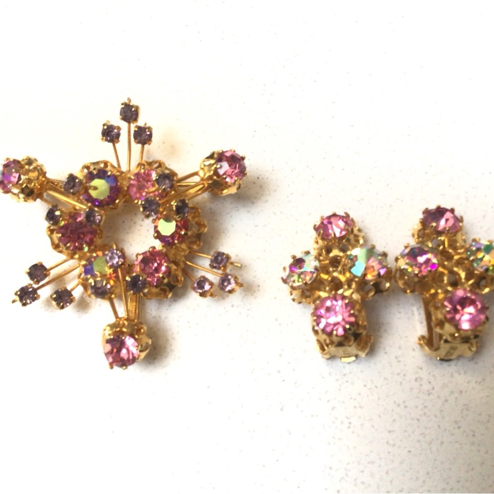 Vintage Karu Arke/Brooch & Earrings
